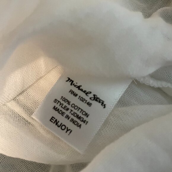 MICHAEL STARS Leo‎ gauze Button Shirt Size Small - Picture 6 of 6